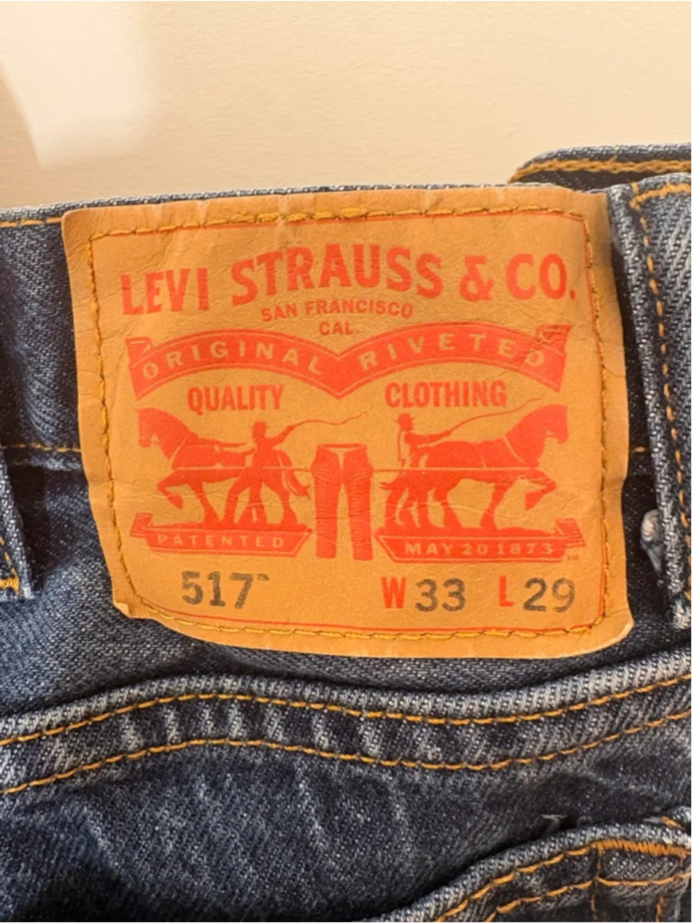 Levi’s 517 Bootcut Jeans Men 33x29 Medium Wash Red Tab Denim Classic USA Grunge